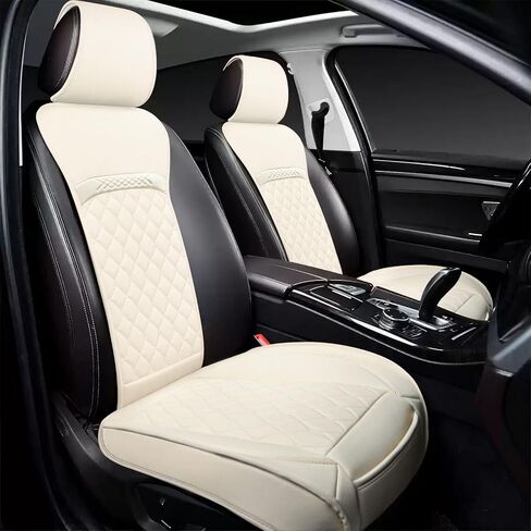 Front Car Seat Covers for Lexus, Compatible with Lexus RX ES NX GX LS is UX LX RZ,Including ES350 RX350 IS250, Leather Waterproof Seat Protector, Partial Back Coverage, Black in Saudi Arabia