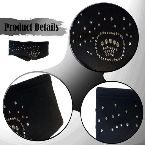 Kids Figure Skating Headband Sweat Absorbing Warm Non Slip Portable Hair Band Workout Gear for Football Gym Workout Women Men in Saudi Arabia