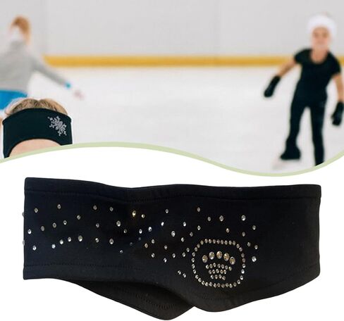 Kids Figure Skating Headband Sweat Absorbing Warm Non Slip Portable Hair Band Workout Gear for Football Gym Workout Women Men in Saudi Arabia