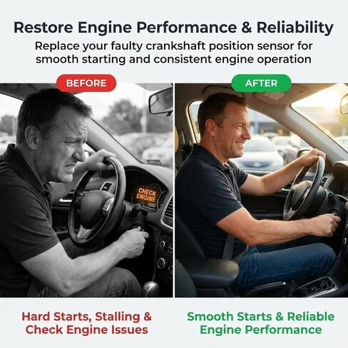مستشعر موضع العمود المرفقي للمحرك المتميز متوافق مع Chevy GMC Cadillac Buick Hummer Isuzu Pontiac، بديل لـ Rainier CTS Express Envoy Savana Yukon، استبدل 12555566 12560228 in Kuwait