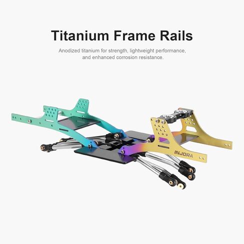 طقم هيكل INJORA Rainbow Titanium LCG لـ 1/24 SCX24 in Kuwait
