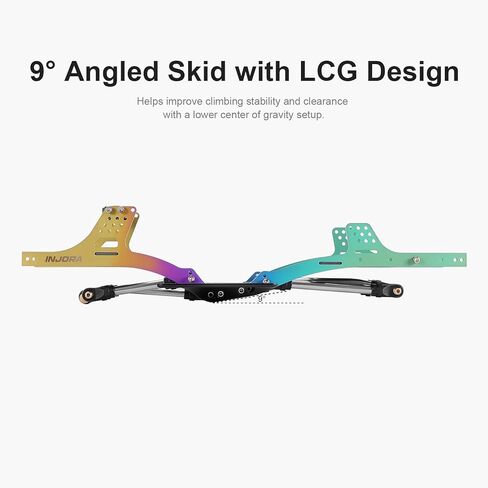 طقم هيكل INJORA Rainbow Titanium LCG لـ 1/24 SCX24 in Kuwait