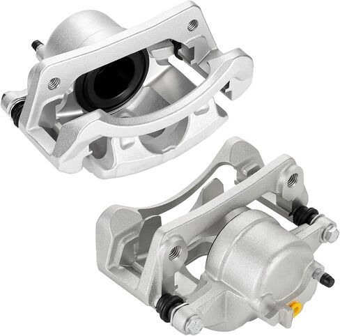 Front Disc Brake Caliper Assembly with Bracket fit for 2002-2007 Jeep Liberty, Front Right and Left Caliper set with 2PC, 18-B4844 + 18-B4845 in Kuwait