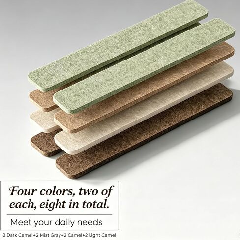 Felt Strip Bulletin Board,8-Pack Cork Board Alternative Bar Strips Boards–13" x 2" Felt Wall Tiles with 48 Push Pins&48 Adhesive Tapes,Removable Adhesive Install Felt Pin Board for Wall,Home Office in Saudi Arabia