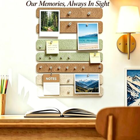 Felt Strip Bulletin Board,8-Pack Cork Board Alternative Bar Strips Boards–13" x 2" Felt Wall Tiles with 48 Push Pins&48 Adhesive Tapes,Removable Adhesive Install Felt Pin Board for Wall,Home Office in Saudi Arabia