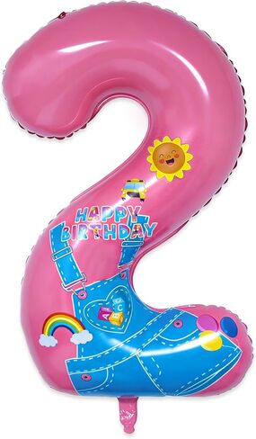 English Teacher Birthday Decorations, 40'' Pink Teacher Fans Rainbow Number 1 Balloon for 1st Baby Shower Birthday Party Supplies (1st) in Saudi Arabia
