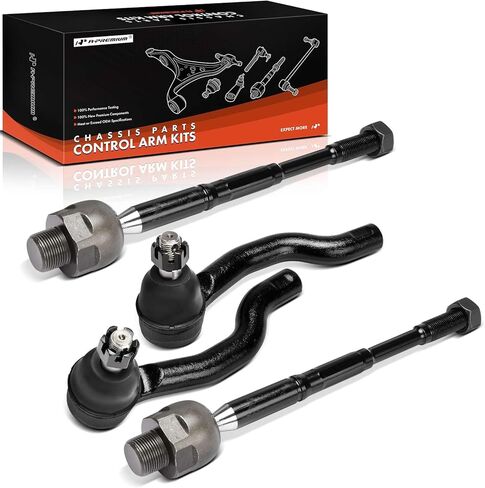 A-Premium Set of 4, Front Inner Outer Tie Rod End Kit, Compatible with Nissan TITAN 2017-2023 in Kuwait