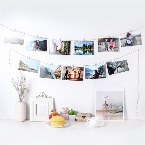 50 Pieces Mini Plastic Clear Clips, Binder, Photo Clips (Transparent) in Saudi Arabia