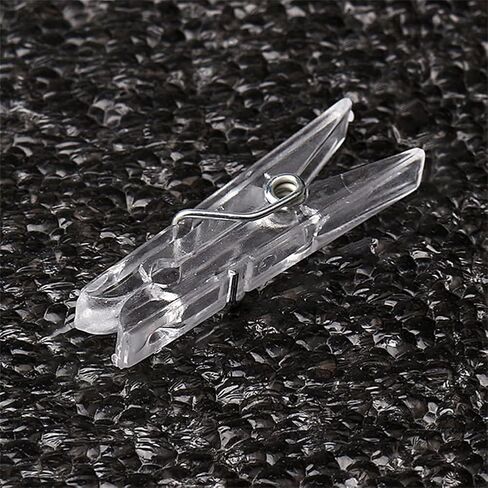 50 Pieces Mini Plastic Clear Clips, Binder, Photo Clips (Transparent) in Saudi Arabia