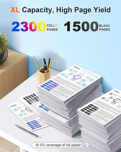 خراطيش حبر 950XL 951XL متوافقة مع خراطيش الحبر HP 950 951 Combo Pack خراطيش حبر 951XL لطابعات HP مع HP OfficeJet Pro 8600 8610 8620 8630 8640 8660 251DW 276DW عالية الإنتاجية 4 عبوات in Kuwait