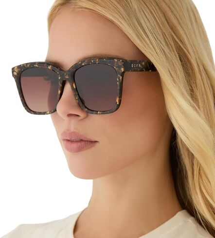 DIFF Meredith Designer Oversized Square Sunglasses for Women UV400 Protection in Saudi Arabia