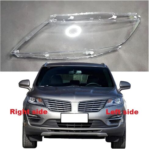 Car Headlights Lens Shell Headlamp Cover Transparent Lampshade Glass Lamp Shade Housing Compatible for Lincoln MKC 2014 2015 2016 2017 2018(Left and Right 2 Pcs) in Saudi Arabia