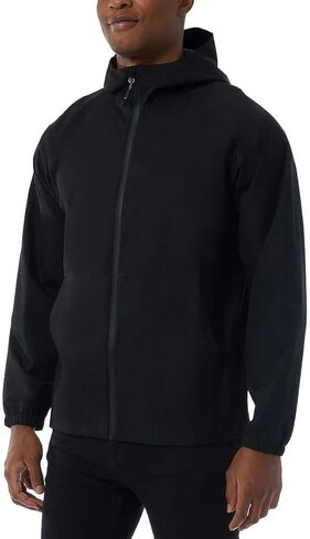 32 Degrees Unisex Rain Jacket, Black, Men's Small/Women's Medium in Saudi Arabia