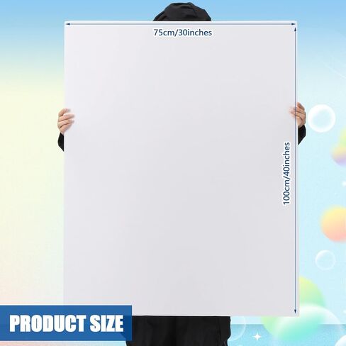 12 Pcs 30" x 40" White Foam Board Bulk Foam Core Backing Board 1/8 Inch Thickness Large Core Poster Boards for Presentations, School, Office, Art Projects in Saudi Arabia