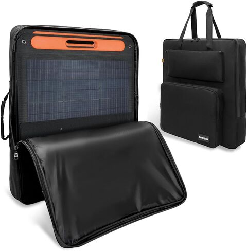 حقيبة سفر للألواح الشمسية، حقيبة تخزين محمولة للألواح الشمسية متوافقة مع Jackery SolarSaga 100W 200W 100X، حقيبة حمل مبطنة مقاومة للماء للوحتين، للسفر والتخييم في الهواء الطلق in Kuwait