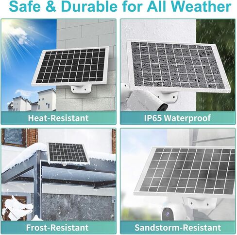 2 Pack 7W Solar Panel Charger Compatible with Wyze Battery Cam Pro, Cam Outdoor V1, Cam Outdoor V2, Solar Panel for Wyze Camera with Micro usb, USB C Adapter, NOT compatible OG, v3,v4, Pan,Floodlights in Saudi Arabia