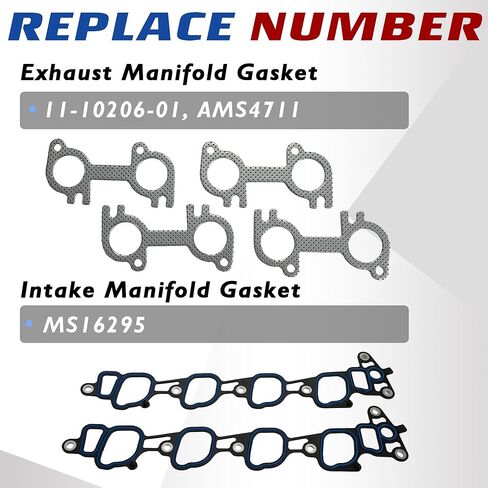 5.4L Cylinder Head Gasket Set With Head Bolts Fit For Ford F150 Expedition F250 F350 Super Duty E-150 E-250 E-350 Econoline Club Wagon V8 2V 5.4L 2000-2004 OE# HS9790PT-15 ES72798 in Saudi Arabia