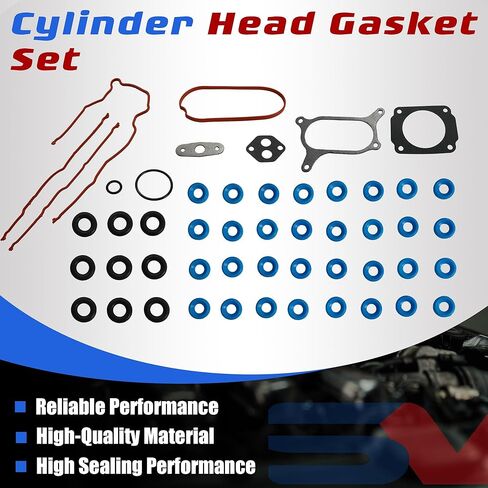 5.4L Cylinder Head Gasket Set With Head Bolts Fit For Ford F150 Expedition F250 F350 Super Duty E-150 E-250 E-350 Econoline Club Wagon V8 2V 5.4L 2000-2004 OE# HS9790PT-15 ES72798 in Saudi Arabia