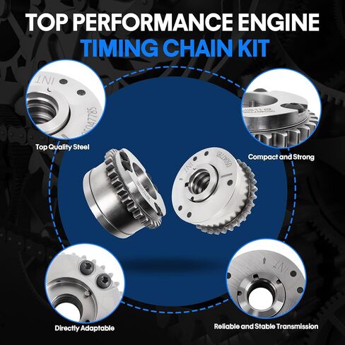 3.6L Timing Chain Kit with VVT Camshaft Sprocket Compatible with 2016-2024 Dodge Durango, for Jeep Wrangler RAM 1500 ProMaster 2500, for 2017-2024 Chrysler Pacifica Pentastar Engine Replacement Parts in Saudi Arabia