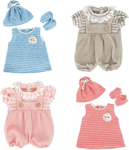 Doll Clothes and Accessories, 4 Set 14 Inch -18 Inch Doll Clothes Includes Doll Outfits Dress Hat Socks in Saudi Arabia
