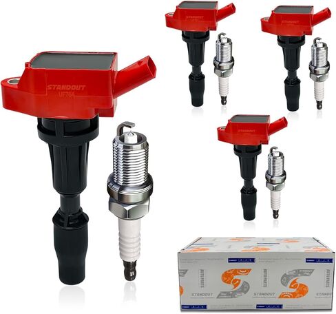 STANDOUT IGNITION COIL PACK UF764 & Iridium Spark Plug Compatible with Hyundai Santa FE(2015-2019) 2.0L/2.4L,Kia Optima Sorento Sportage 2.0L/2.4L in Saudi Arabia
