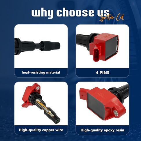 STANDOUT IGNITION COIL PACK UF764 & Iridium Spark Plug Compatible with Hyundai Santa FE(2015-2019) 2.0L/2.4L,Kia Optima Sorento Sportage 2.0L/2.4L in Saudi Arabia