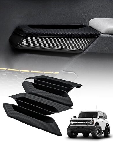 ROADER Bronco Center Console Organizer Compatible with 2021-2025 New Ford Bronco Interior Accessories, Dashboard Behind Screen Storage Tray with Phone Holder Dash Organizer-Black in Saudi Arabia