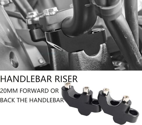 Motorcycle Handlebar Risers for NC700X NC700S NC750X NC750S CB500F CB500 – Offset Raised & Shifted Back Riser Set (1" Height) in Saudi Arabia