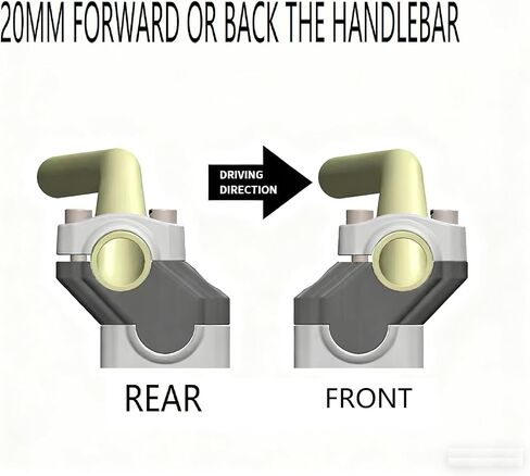 Motorcycle Handlebar Risers for NC700X NC700S NC750X NC750S CB500F CB500 – Offset Raised & Shifted Back Riser Set (1" Height) in Saudi Arabia
