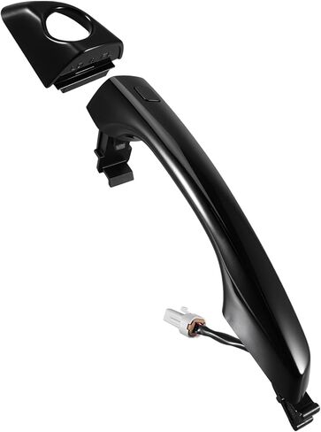 Front Driver Side Left Black Exterior Door Handle with Smart Entry Keyhole 6-Pin, Fit for Hyundai Elantra 2017-2020 Replace 82651-F2200 82652-F2010 in Saudi Arabia