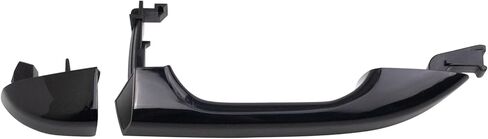 TRQ Front Left Exterior Door Handle Black Driver Side Compatible with 2017-2022 Kia Sportage in Kuwait