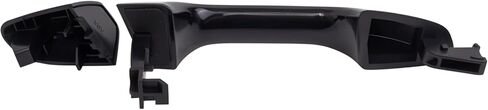 TRQ Front Left Exterior Door Handle Black Driver Side Compatible with 2017-2022 Kia Sportage in Kuwait