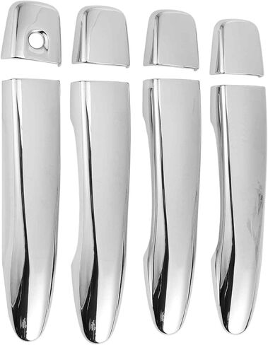 Car Door Handle Cover Trim,Side Door Handle Cover for Nissan Rogue 2014-2020 ABS Silver Tone,1 Set in Kuwait