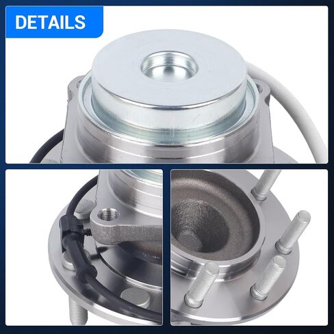 Autoround 515060 Front Wheel Bearing and Hub Assembly Compatible with Chevrolet GMC - Express 3500 & Savana 3500 2003-2017, Express 4500 & Savana 4500 2009-2017, 8-Lug w/ABS in Kuwait