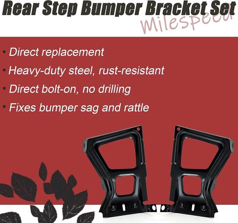 68049744AA Rear Step Bumper Bracket Set, Compatible with RAM 1500 2500 3500 2009 2010 2011 2012 2013 2014 2015 2016 2017 2018, Right Passenger Side and Left Driver Side in Saudi Arabia