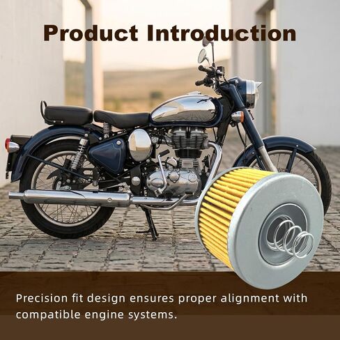 2 قطعة استبدال فلتر زيت المحرك مناسب لـ Royal Enfield Meteor 350/ Classic 350/ Bullet 350CC مناسب لـ Goan Classic 350 2021-2026 استبدال 1570120 فلتر زيت دراجة نارية in Kuwait