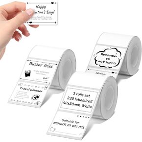 NIIMBOT Cable Labels 3 Rolls Set for B1/B21/B2/B31 Label Maker, 3 Colors in Kuwait