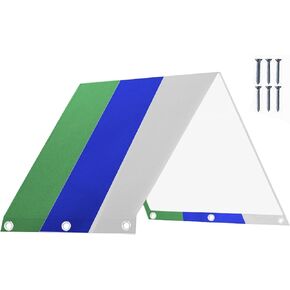 Playground Replacement Canopy, 52" x 90" Swing Set Replacement Tarp, Waterproof 210D Oxford Cloth Playset Tarp for Kids Outdoor, Backyard Playground (Green Blue Gray) in Saudi Arabia