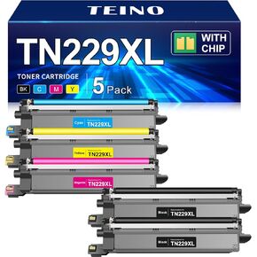 TEINO Compatible TN229XL Toner Cartridges Replacement for Brother TN229XL TN229 TN 229XL TN-229XL to use with MFC-L3720CDW MFC-L3780CDW HL-L3220CDW HL-L3280CDW HL-L3300CDW L3295CDW Printer (5 Pack) in Saudi Arabia
