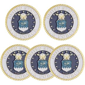 5 Pcs/10 PCS/20 PCS Military Coin Department of The Air Force Souvenir Challenge Coin Honor Commemorative Coins (5 PCS AIR Force Coins) in Kuwait