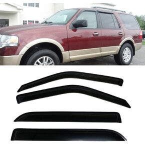 Smoke Tinted Window Sun Rain Visors Vent Guard Deflector Shade Compatible with Ford Expedition 1997-2007 in Saudi Arabia