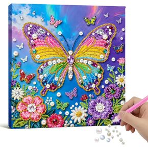 Xylzzuit Pearl Painting Kit with Frame 9.84x9.84IN Colorful DIY Gemstone Pearls Beads Art Craft for Adults Home Desktop Wall Decor (Sunflower) in Kuwait