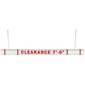 Innoplast ClearanceGard 4″ x 104″ Clearance Bar Kit- Clearance X’ – XX" Lettering (Yellow Red Tape) in Saudi Arabia