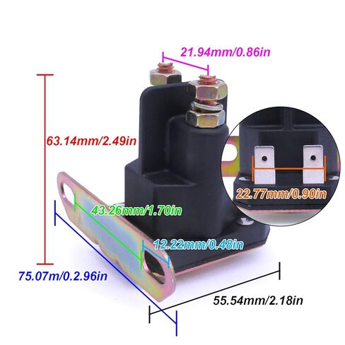 Starter Solenoid Relay 862-1211-211-16 for Trombetta / AM138068 for John Deere / 725-04439 for Cub Cadet / 435-151 for MTD LA100-LA12 ATV, 12V in Kuwait