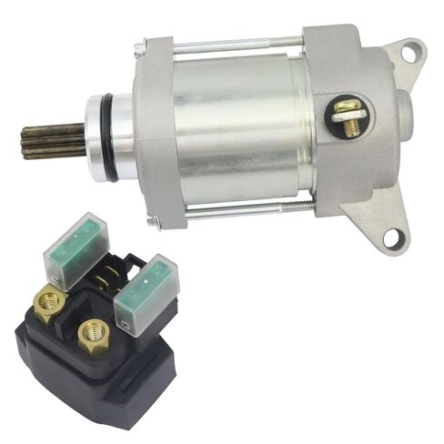 Starter & Relay Replacement for Yamaha WR450F 2003-2006, 5TJ-81890-00-00 5TJ-81890-10-00 5TJ-81890-20-00 18844, 2003 2004 2005 2006 WR450F Starter, Starter for Yamaha Dirtbike WR450F 03-06 in Kuwait