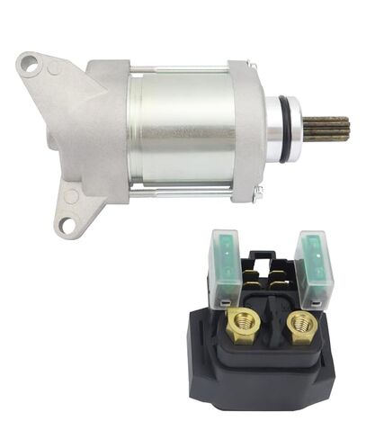 Starter & Relay Replacement for Yamaha WR450F 2003-2006, 5TJ-81890-00-00 5TJ-81890-10-00 5TJ-81890-20-00 18844, 2003 2004 2005 2006 WR450F Starter, Starter for Yamaha Dirtbike WR450F 03-06 in Kuwait