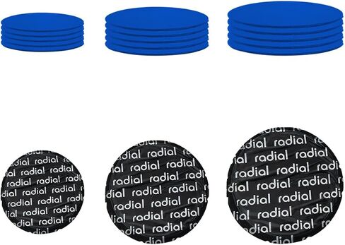 15PCS Car Tire Repair Patch, 32mm 43mm 58mm Rubber Round Vehicle Tyre Puncture Repair Plug Patch, Self Adhesive Auto Repairing Tool Accessories, Universal for SUV Truck Motorcycle in Kuwait