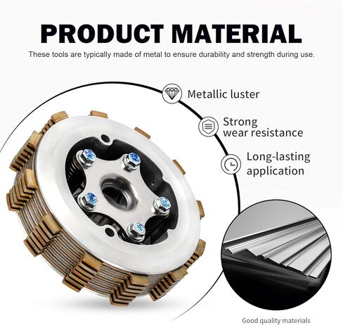 Clutch Kit Assembly w/Gasket for Yamaha Warrior 350 Raptor 350 Big Bear 350 MOTO-4 YFM350 1987-2013 in Kuwait