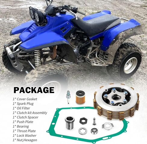 Clutch Kit Assembly w/Gasket for Yamaha Warrior 350 Raptor 350 Big Bear 350 MOTO-4 YFM350 1987-2013 in Kuwait
