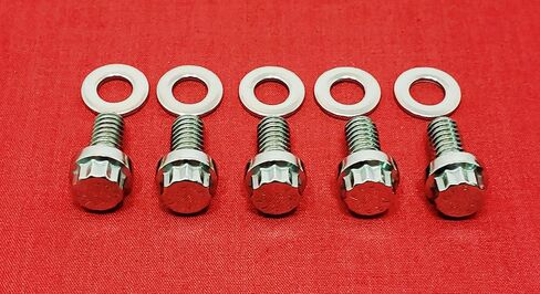 Alloyboltz- Compatible with 2007 & Up Harley-Davidson Touring Polished Stainless Steel ARP High Strength 12pt Derby Cover Bolt Kit in Saudi Arabia